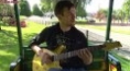 FAME Forum III Shredded Yellow Vintage Aged Style Guitar 