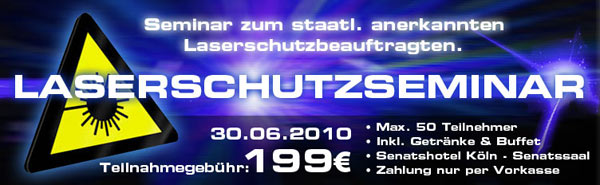 Laserschutz-Seminar Banner