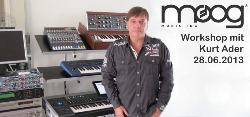 Moog Workshop Tour 2013 mit Kurt Ader am 28.06.2013 im Music Store
