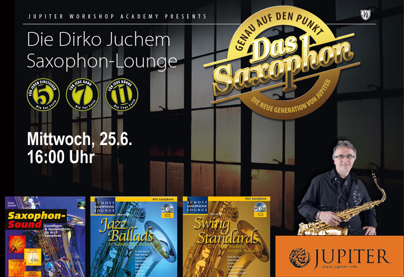 Von Null auf Jazz: Saxophonworkshop mit Dirko Juchem