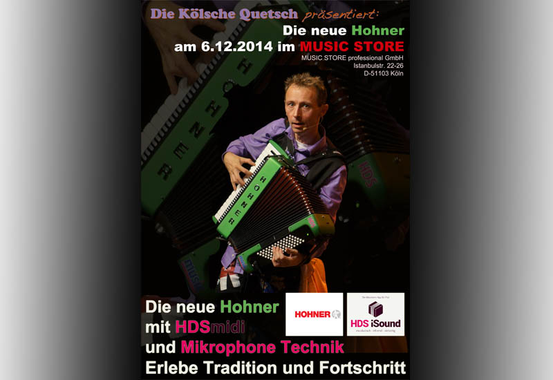 Vorstellung der neuen Hohner am 6.12.2014 im MUSIC STORE