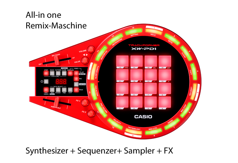 NAMM Show 2015 – Casio präsentiert die XW-PD1 Remix & Beat Maschine