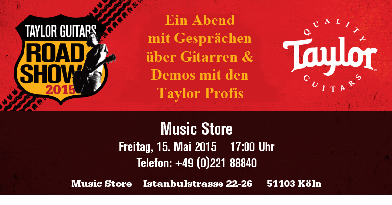 Taylor Road Show im Music Store