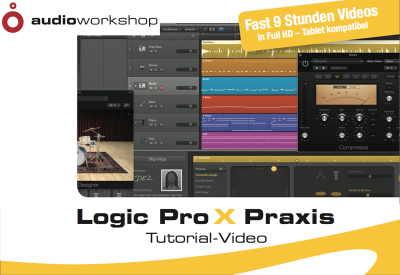 audio-workshop DVD Schulung für Logic Pro X