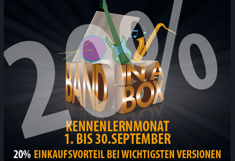PG Music- Band in a Box 2015 -20% Rabatt