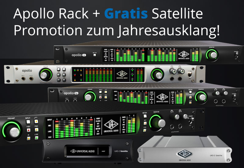 Apollo Rack + GRATIS Satellite Promotion zum Jahresausklang