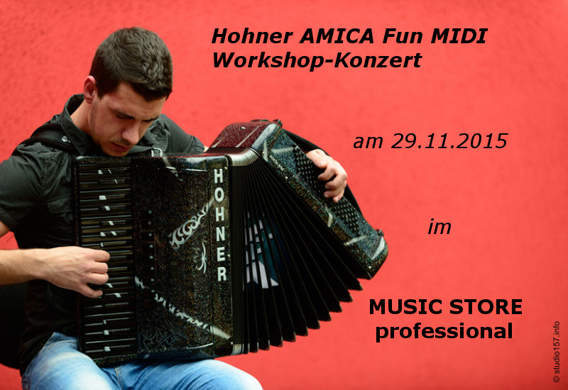 Hohner AMICA Fun MIDI Workshop-Konzert am 29.11.2015