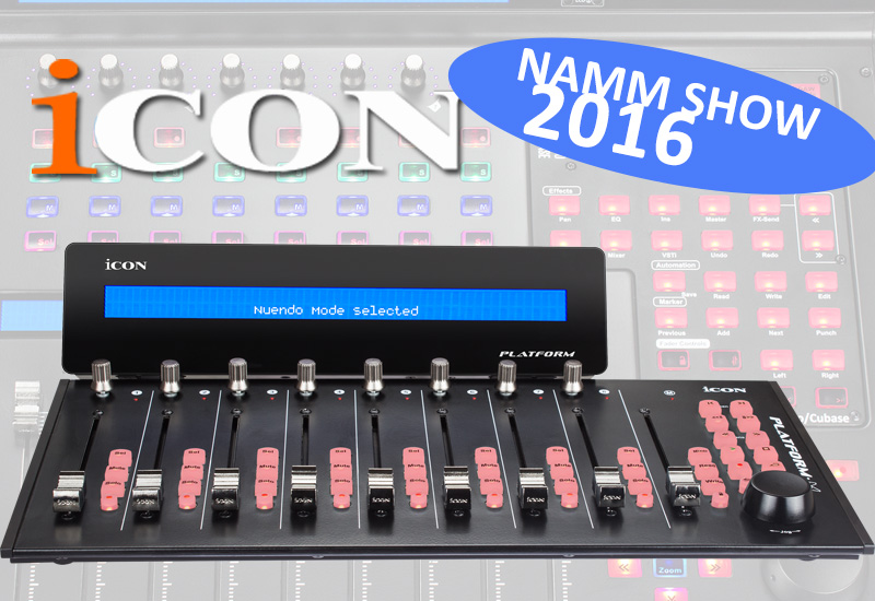 NAMM SHOW 2016: DAW Controller ICON Platform D / Platform M