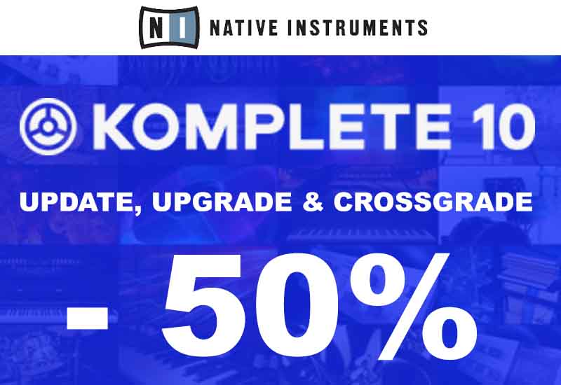 DEAL: Native Instruments Komplete 10 (Ultimate) Update, Upgrade und Grossgrade -50%