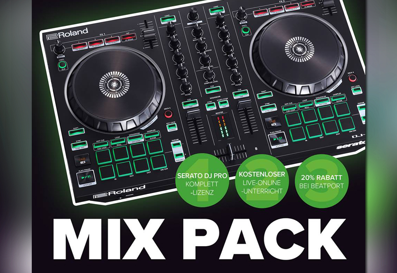Roland DJ-202 | Mixpack is back! (DJ-202 Controller + Serato DJ Pro + Live-Online-Unterricht + Beatport-Rabatt)