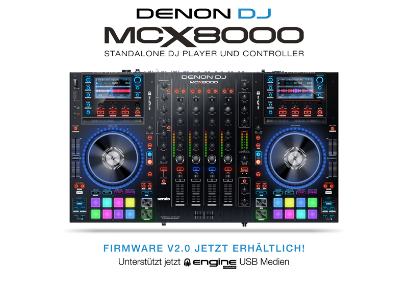 DENON DJ – Engine Prime 1.2.1. & MCX8000 Firmware V2.0!