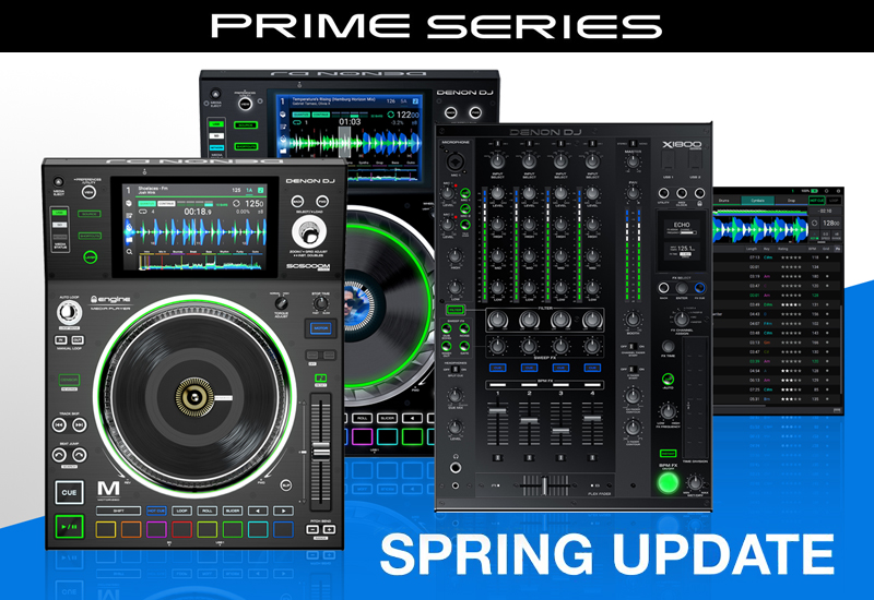 DENON DJ – Wichtige Updates für Engine Prime Software, SC5000/M Media Player und X1800 Mixer