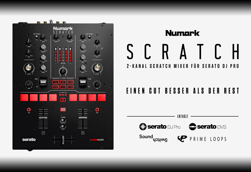 NUMARK bringt den SCRATCH Profi-Battle-Mixer für Serato DJ Pro!