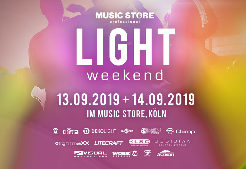 Premiere: Light Weekend vom 13. bis 14. September im Music Store