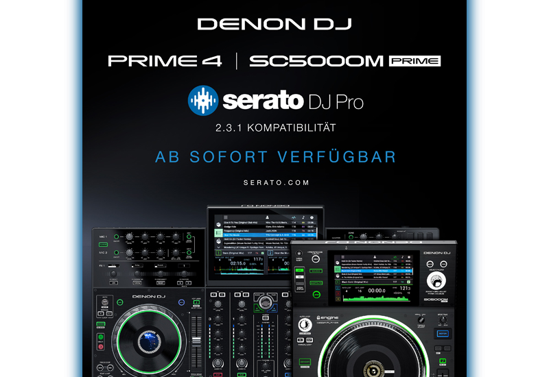 DENON DJ präsentiert Serato Control – jetzt verfügbar für SC5000M und PRIME 4!