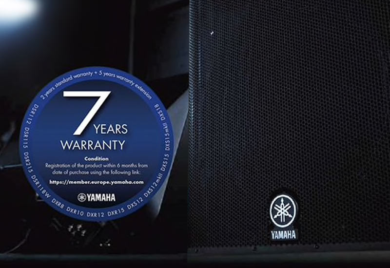 Yamaha DZR, DSR, DXR, DXS-XLF, DXS, 2+5 Jahre Erweiterte Garantie