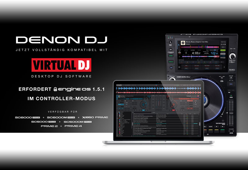 DENON DJ – PRIME Series jetzt mit Virtual DJ-Support!