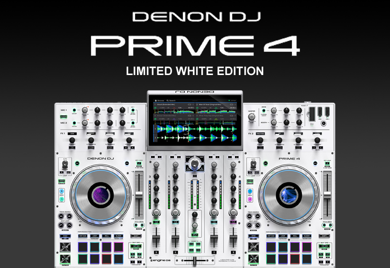 DENON DJ – PRIME 4 – WHITE  EDITION