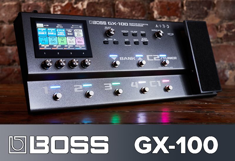 BOSS GX-100 – Multieffekt-Prozessor mit Touchscreen