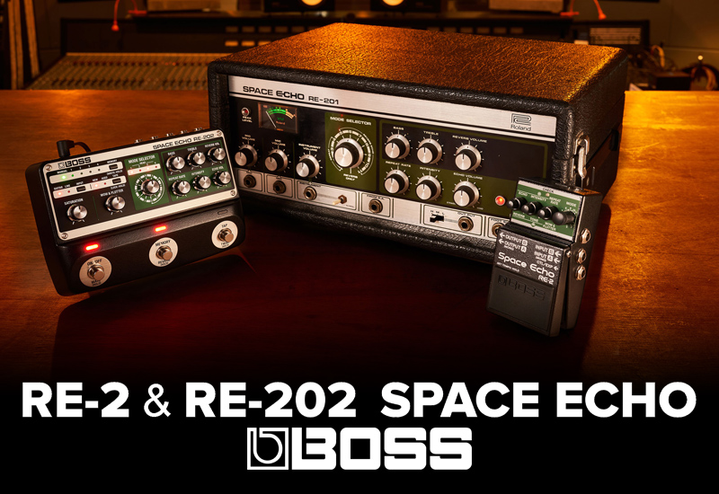 BOSS RE-2 und RE-202 – Neue Space Echo Delays
