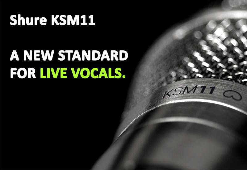 Shure KSM11: Neue Kondensatorkapsel für Funkmikrofone für Gesang und Sprache