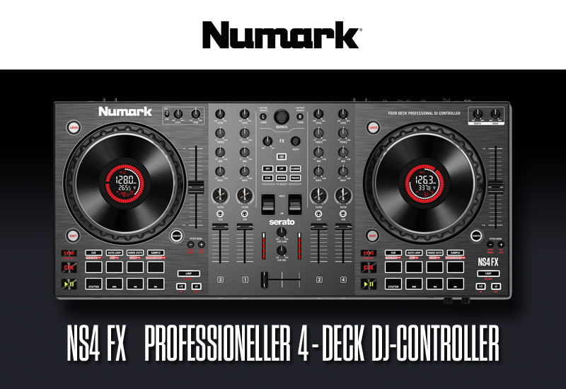 Numark – NS4 FX – 4-Kanal DJ-Controller