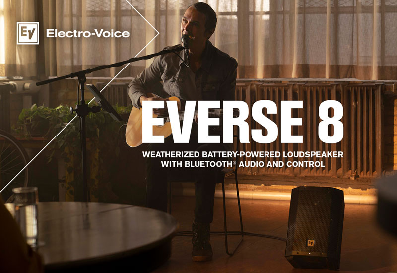 EVERSE 8 – der erste batteriebetriebene Lautsprecher von Electro Voice und das erste wetterfeste Modell seiner Art