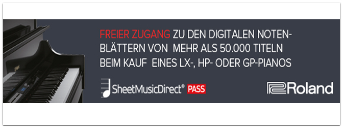 Roland Sheet Music Direct 3 Monate kostenlos