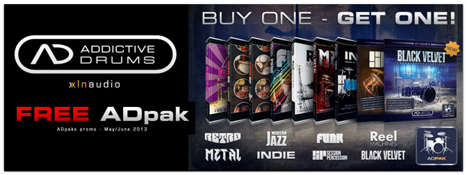 XLN Audio ADpak Special „BUY ONE GET ONE“