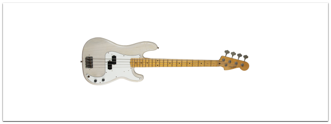 Fender CS ’59 Precision Bass Relic White Blonde S/N: R54199