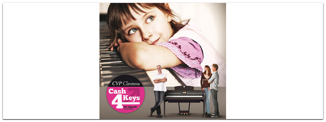 Yamaha Clavinova CVP „Cash for Keys“ Aktion bis November verlängert!