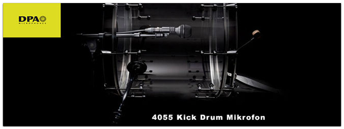 Neu: DPA 4055 Kick Drum Mikrofon