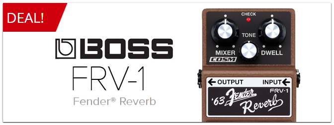 Nur für kurze Zeit: Boss FRV-1 ’63 Fender Reverb im MUSIC STORE professional!