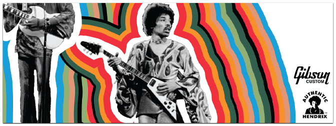 Gibson Custom Shop Jimi Hendrix 1969 Flying V & 1967 SG Custom