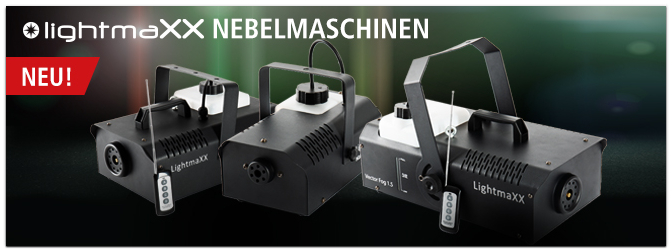 Neue lightmaXX Nebelmaschinen