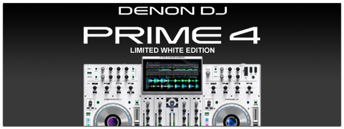 DENON DJ – PRIME 4 – WHITE  EDITION