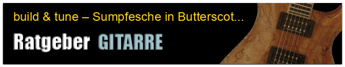 build & tune – Sumpfesche in Butterscotch