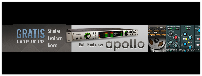 Universal Audio Apollo kaufen & gratis Plug-Ins dazu erhalten!
