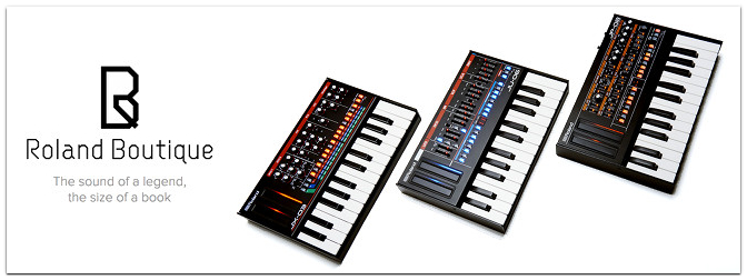ROLAND Boutique Synthesizer JP-08, JU-06, JX-03, K-25m