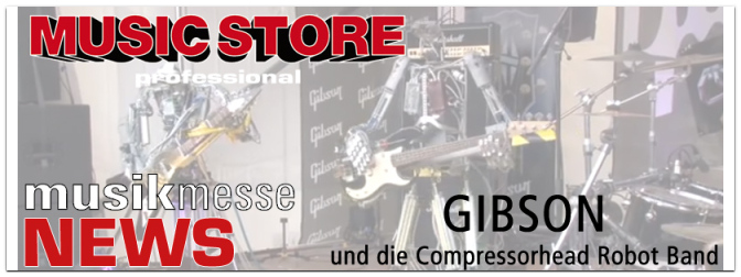 GIBSON präsentiert die Compressorhead Robot Band