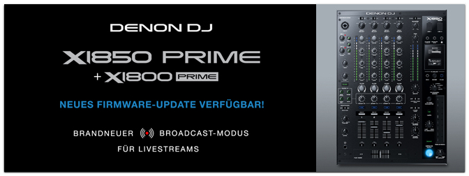 NAMM Show 2021 – DENON DJ – X1850 Firmware Update v1.3