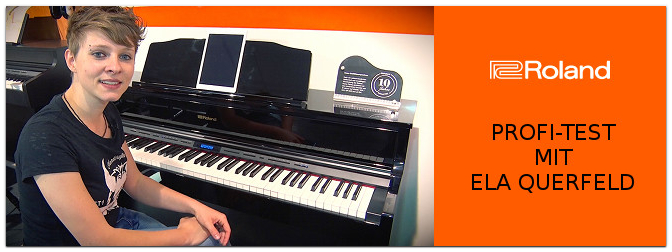 ROLAND HP605 Digital Piano im Profi-Test mit Ela Querfeld