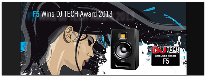 ADAM Audio F5 Studiomonitor gewinnt DJ Mag Award 2013