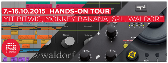 Bitwig, SPL, Waldorf und Monkey Banana HANDS-ON Tour