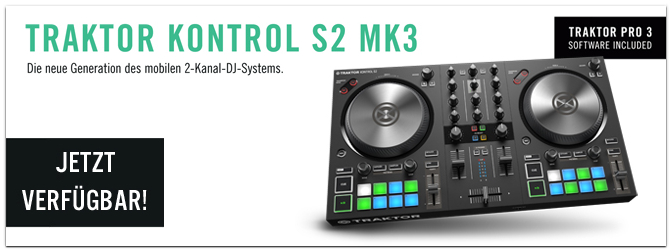 NATIVE INSTRUMENTS – TRAKTOR Kontrol S2 MK3 – Jetzt verfügbar!