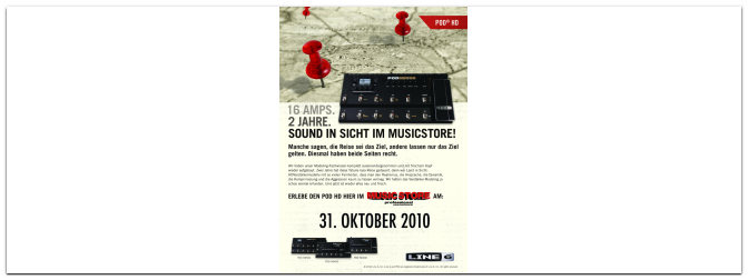 [Workshop] Line6 stellt den POD HD vor – im Music Store !