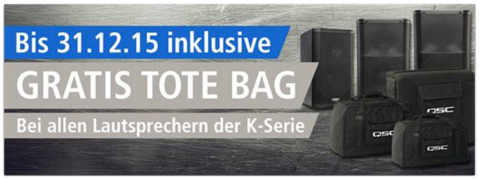 QSC K-Serie Tote Bag Promo Deal